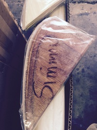 Simmons double foil keel fin